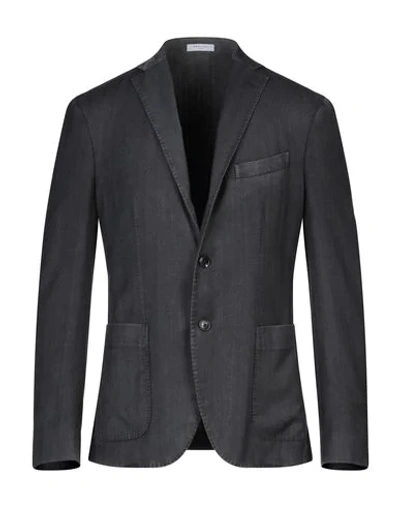 Shop Boglioli Man Suit Jacket Lead Size 48 Wool In Grey