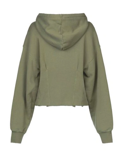 Shop Current Elliott Hooded Sweatshirt In Military Green
