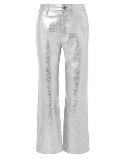 Shop Simon Miller Pants In Silver
