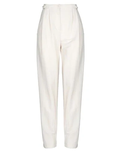 Shop Patrizia Pepe Woman Pants Ivory Size 8 Viscose, Polyamide In White