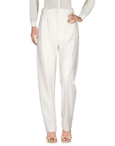 Shop Patrizia Pepe Woman Pants Ivory Size 8 Viscose, Polyamide In White