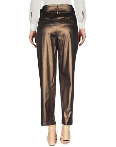 Shop True Royal Woman Pants Bronze Size 4 Cotton, Elastane In Yellow