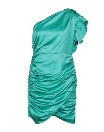 Shop Ainea Woman Mini Dress Green Size 10 Polyester