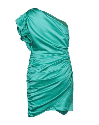 Shop Ainea Woman Mini Dress Green Size 10 Polyester