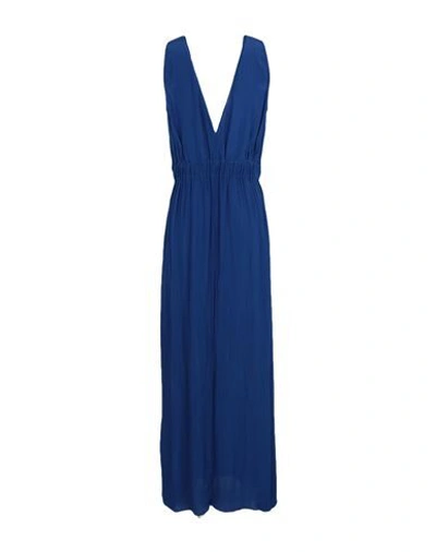 Shop Antonelli Long Dresses In Bright Blue