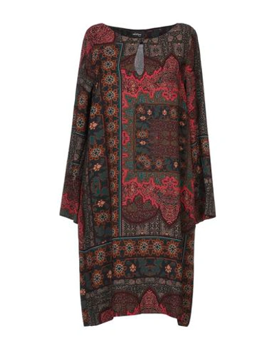 Shop Ottod'ame Woman Mini Dress Burgundy Size 8 Viscose In Maroon