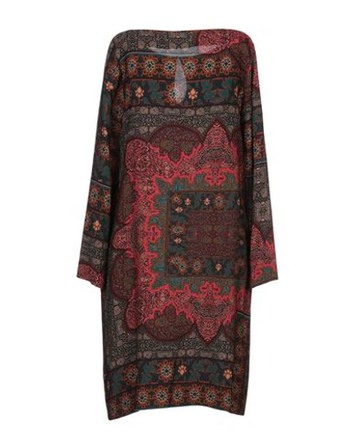 Ottod'ame Short Dress In Maroon