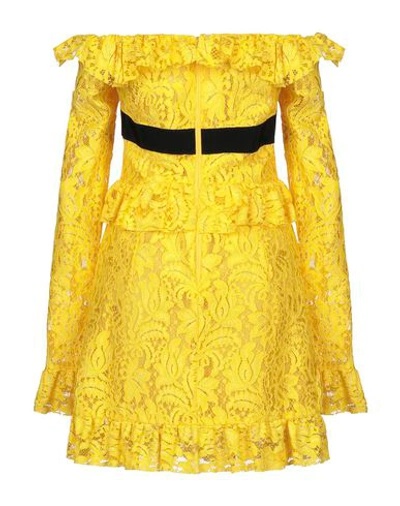Shop Brognano Short Dresses In Yellow