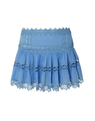 Shop Charo Ruiz Mini Skirt In Sky Blue