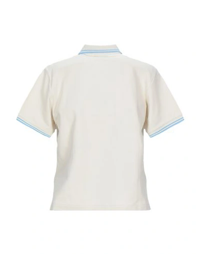 Shop Fred Perry Polo Shirts In Ivory