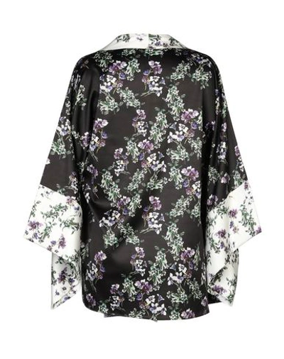 Shop Blumarine Floral Shirts & Blouses In Black