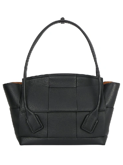 Shop Bottega Veneta Arco 48 Top Handle Tote Bag In Black