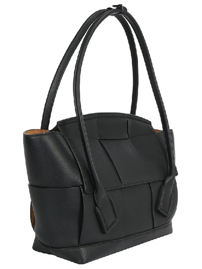 Shop Bottega Veneta Arco 48 Top Handle Tote Bag In Black