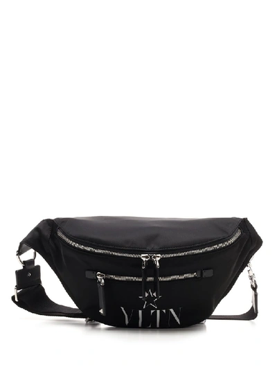 Shop Valentino Garavani Vltn Star Belt Bag In Black