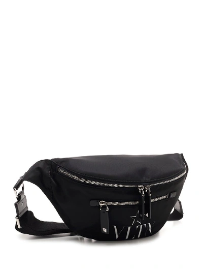 Shop Valentino Garavani Vltn Star Belt Bag In Black