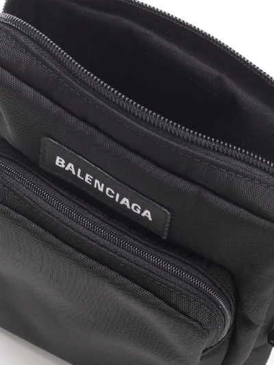 Shop Balenciaga Explorer Crossbody Messenger Bag In Black