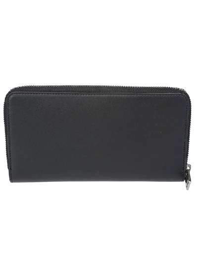 Shop Givenchy Logo Zip Around Wallet In Black