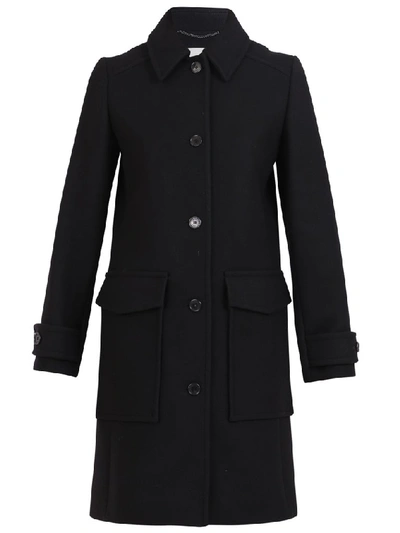 Shop Kenzo Single Breasted Coat In Black