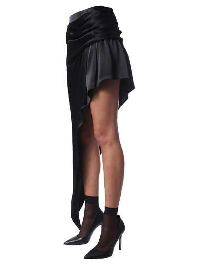 Shop Alexander Wang Asymmetric Skirt In Black