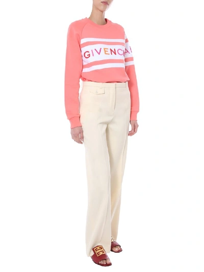 Shop Givenchy Logo Knitted Jumper In Pink