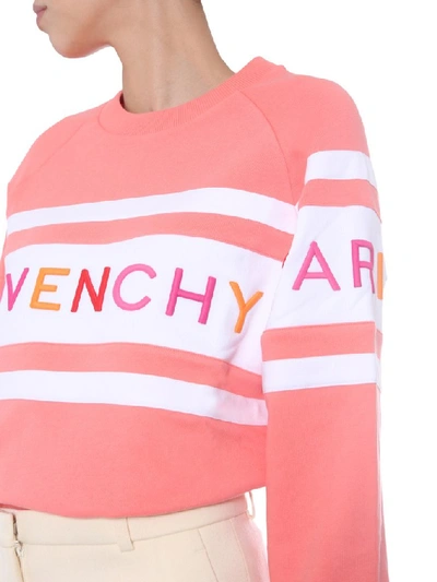 Shop Givenchy Logo Knitted Jumper In Pink