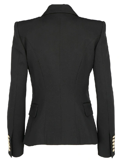 Shop Balmain Tailored Blazer In Noir