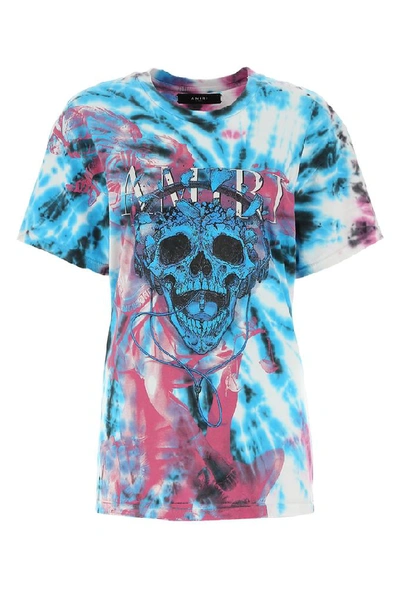 amiri tie dye skull t shirt