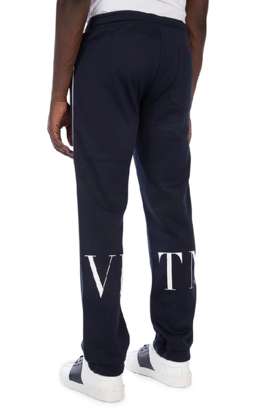 Shop Valentino Logo Print Track Pants In Nb4