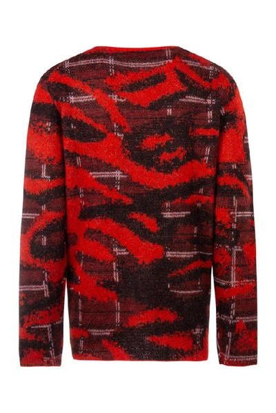 Shop Neil Barrett Embroidered Sweater In Red