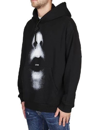 Shop Marcelo Burlon County Of Milan Mouth Over Hoodie In Black