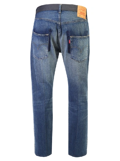 Shop Junya Watanabe X Levi's Patchwork Jeans In Blue