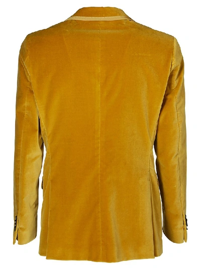 Shop Etro Fitted Blazer In Yellow