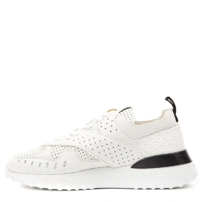 Shop Tod's Mesh Low Top Sneakers In White