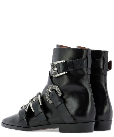Shop Etro Buckle Ankle Boot In Black