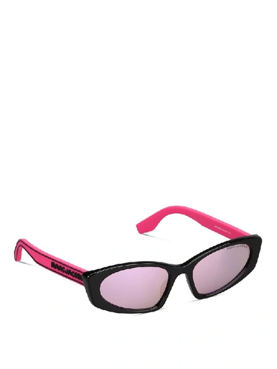 Shop Marc Jacobs Eyewear Oval Frame Sunglasses In Multi