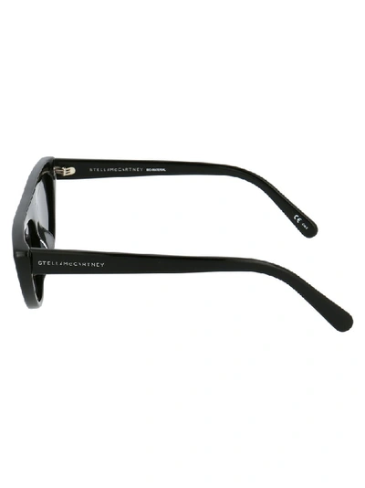 Shop Stella Mccartney Eyewear Cat Eye Frame Sunglasses In Black