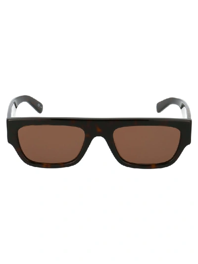 Shop Stella Mccartney Eyewear Rectangular Frame Sunglasses In Brown
