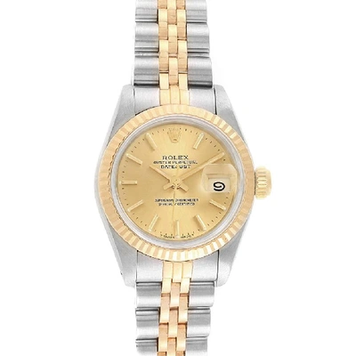 Shop Rolex Datejust 26 Steel Yellow Gold Jubilee Ladies Ladies Watch 69173 In Not Applicable