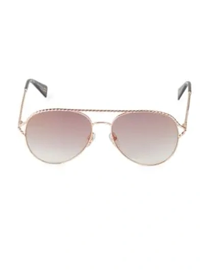 Shop Marc Jacobs 58mm Aviator Sunglasses In Pink