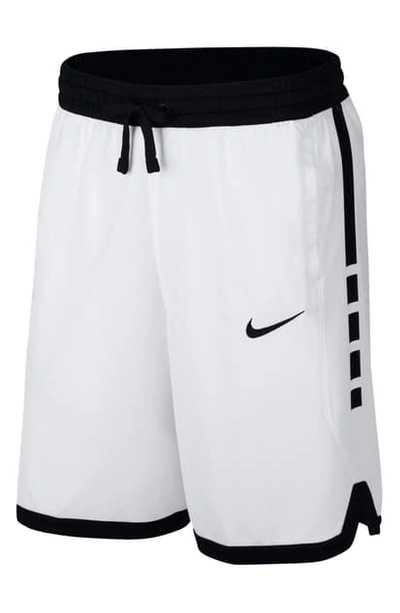 Bezighouden Inferieur Festival Nike Men's Dri-fit Elite Basketball Shorts In White/black | ModeSens