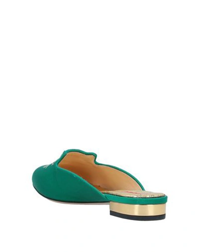 Shop Charlotte Olympia Mules & Clogs In Emerald Green