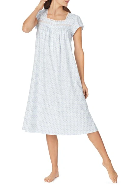 Shop Eileen West Ballet Nightgown In White Ground With Daisy Geo