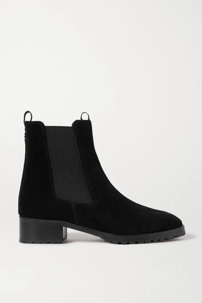 Shop Aeyde Karlo Suede Chelsea Boots In Black