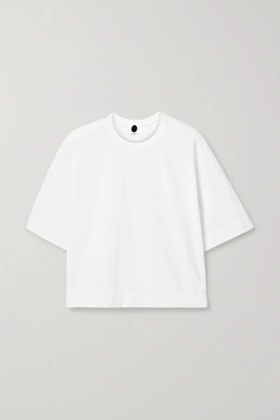 Shop Bassike Net Sustain Organic Cotton-jersey T-shirt In White