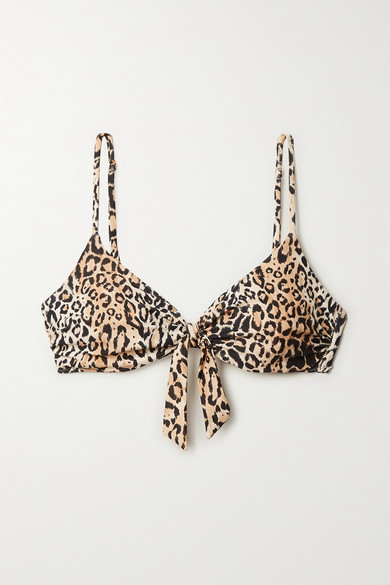leopard print underwire bikini