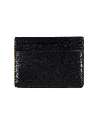 Shop Saint Laurent Credit Card Holder In Black