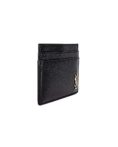 Shop Saint Laurent Credit Card Holder In Black