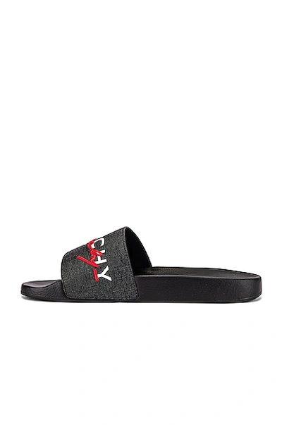 Shop Givenchy Logo Slide In Black & Red