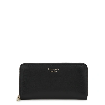 Shop Kate Spade Spencer Black Leather Continental Wallet