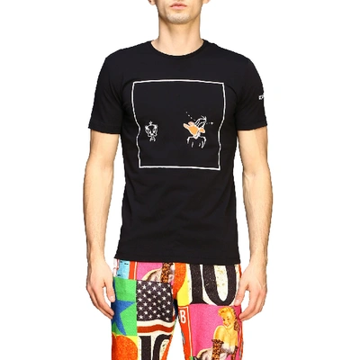 Shop Iceberg T-shirt With Tweety And Duffy Duck Print In Black